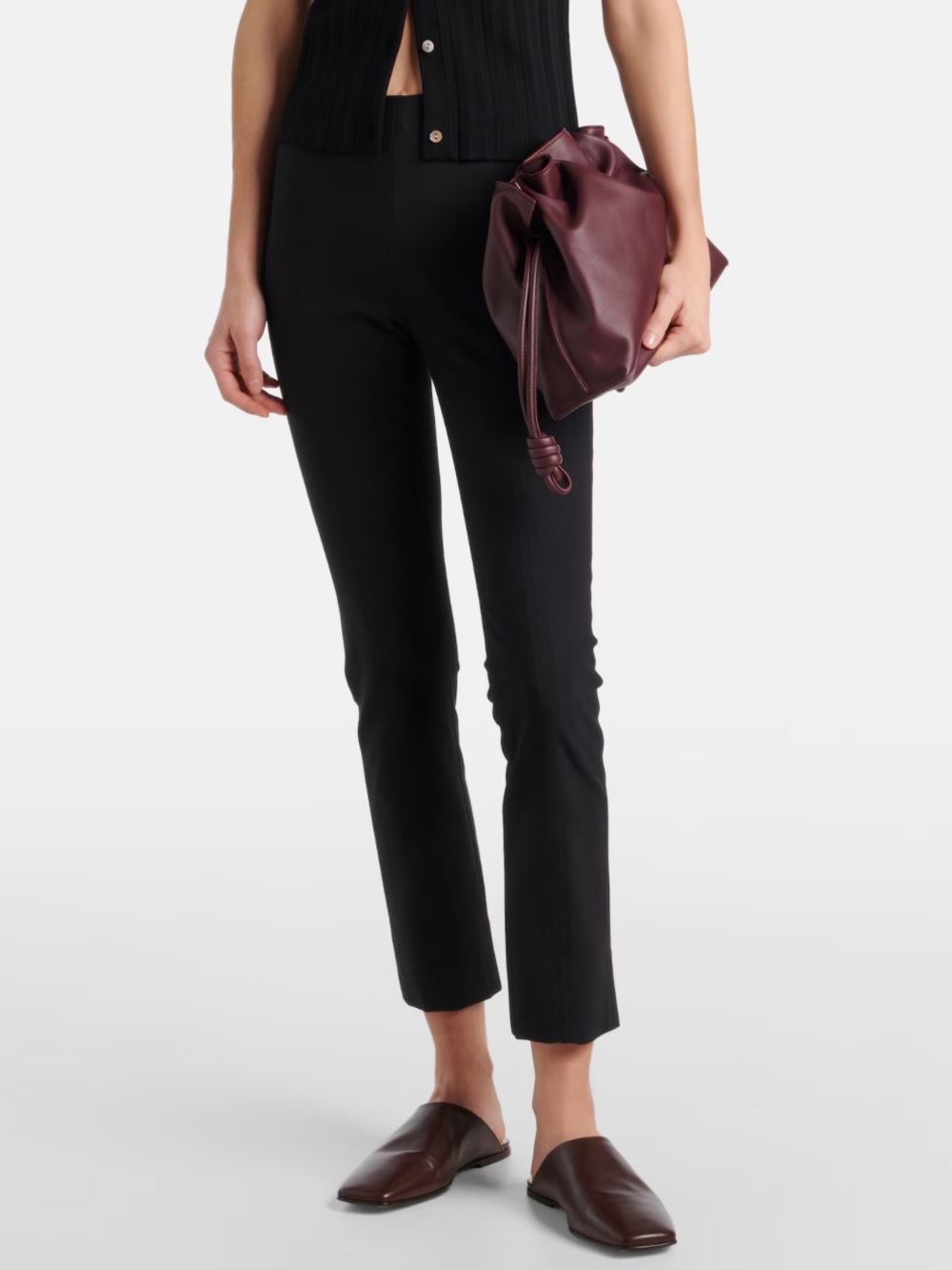 Vince High Rise Ponte Black Leggings Small